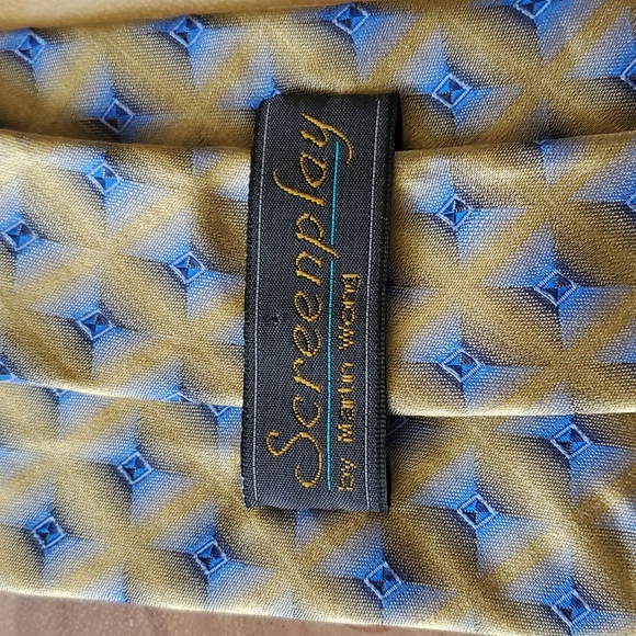 Screenplay by Martin Wong mens tie - Picture 2 of 4